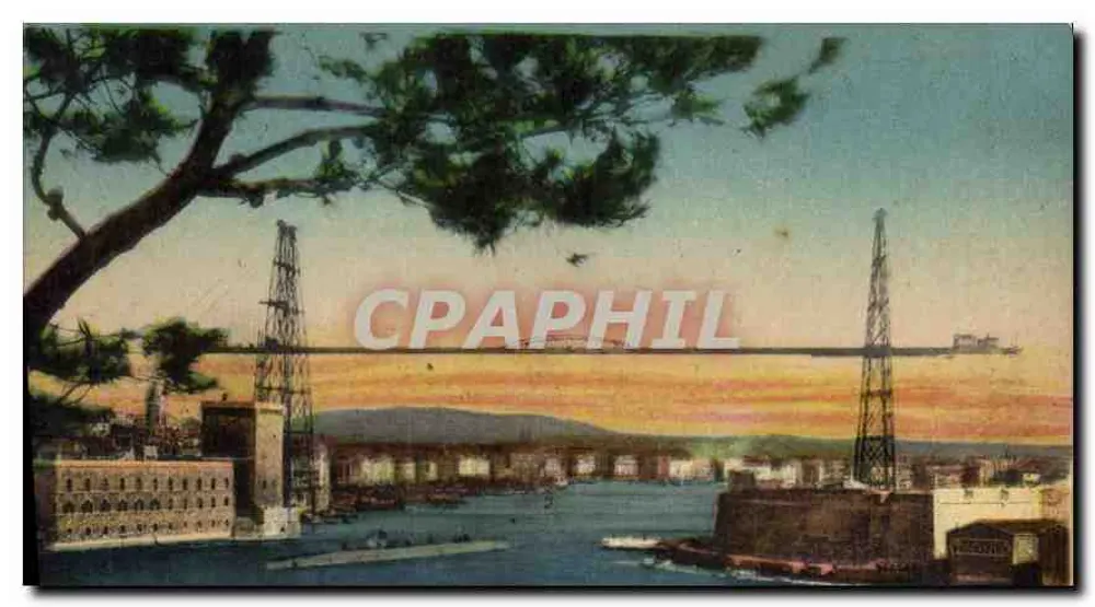 Vista do porto de Marselha — editor Lévy et Neubrider, Paris - Frente