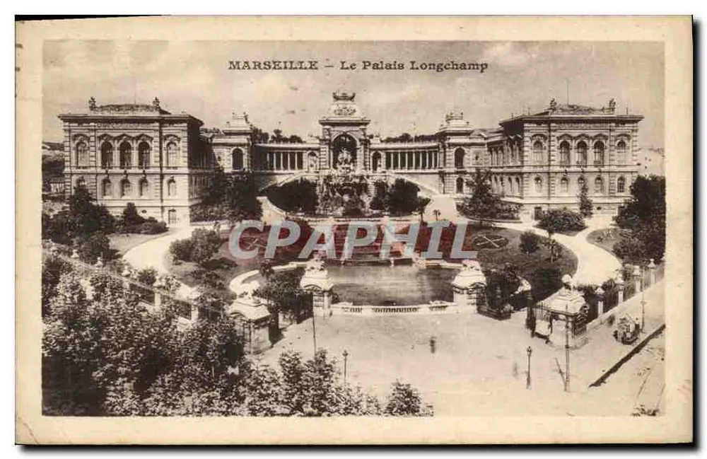 Marselha — O Palácio Longchamp — Editor não visível - Frente