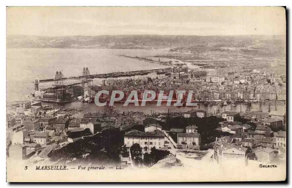 Marselha — Vista geral — LL. — SELECTA - Frente