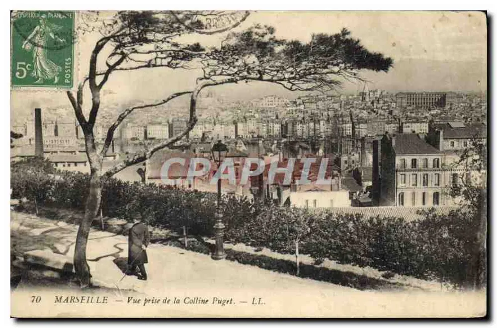 Marseille — Ansicht von der Puget-Höhe — L.L. - Vorderseite