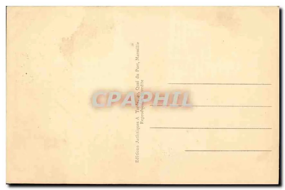Marsiglia - Palazzo della Borsa e Camera di Commercio — Editore Lardy, n°12 - Verso