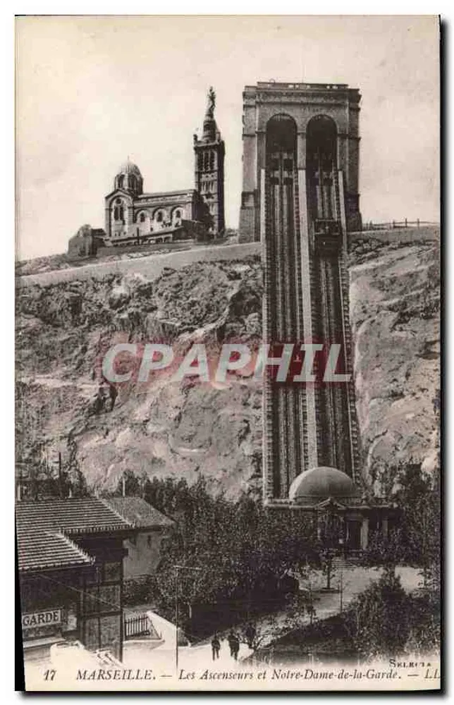 Marseille — Les Ascenseurs et Notre-Dame-de-la-Garde — Sklera — n°17 - Recto