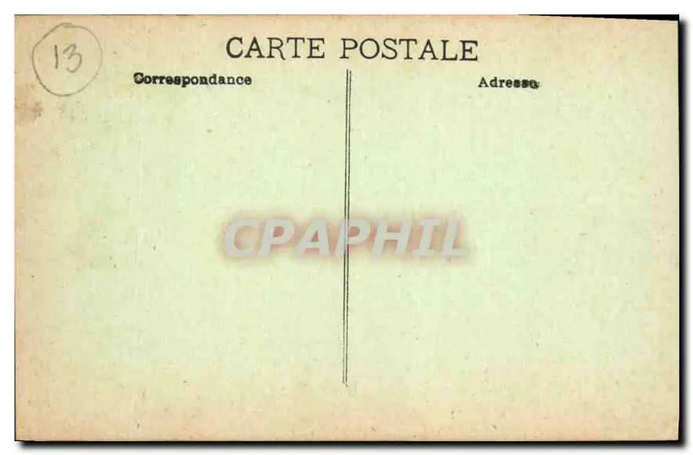 Marseille — Widok na Corniche, Vallon de l'Oriol — wydawca anonimowy - Rewers