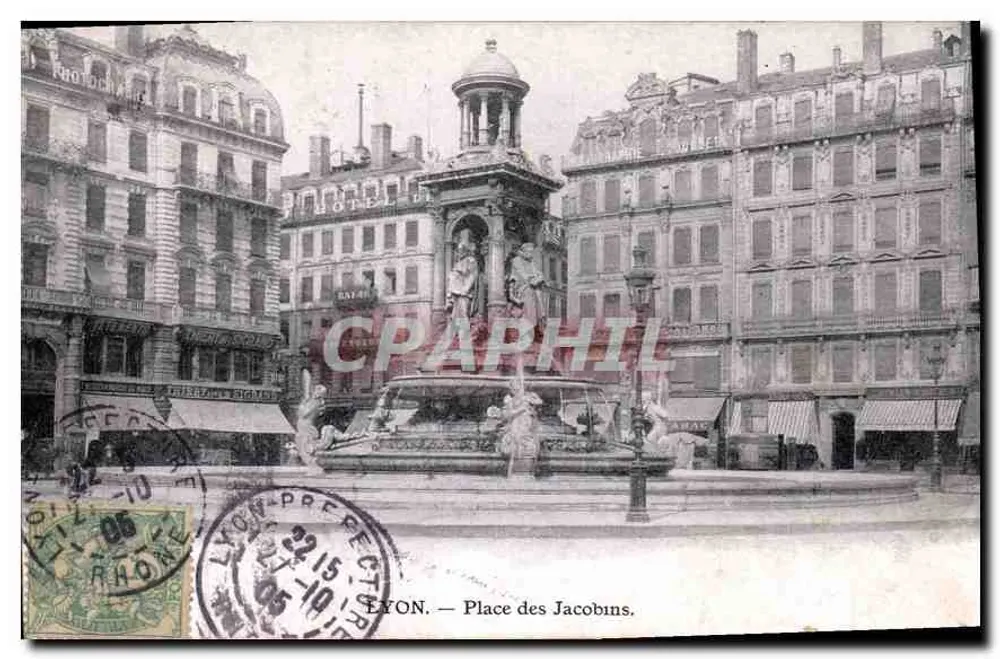 LYON — Place des Jacobins — Phototypie Lyon - Frente