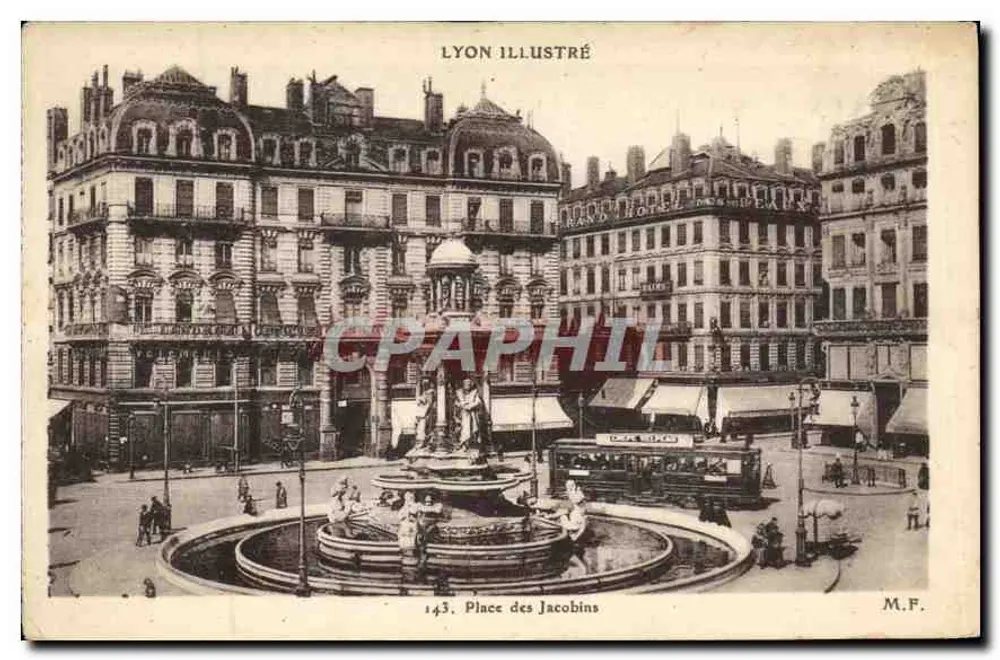 Place des Jacobins — Lyon — editor Lyon Illustré, n° 143 - Frente