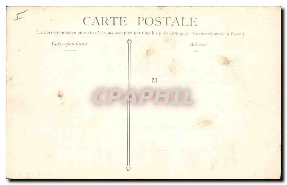 Fontäne und Place des Jacobins — Lyon — Verlag E. Martel, Lyon, Nr. 33 - Rückseite