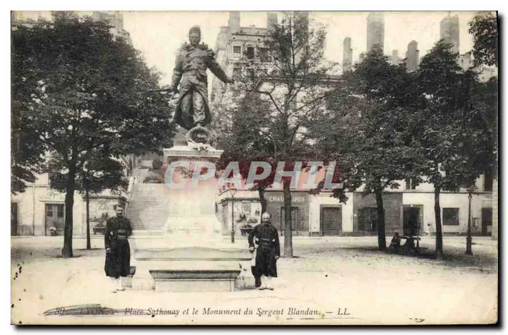 Place Sathonay und das Denkmal des Sergent Blandan — LL - Vorderseite