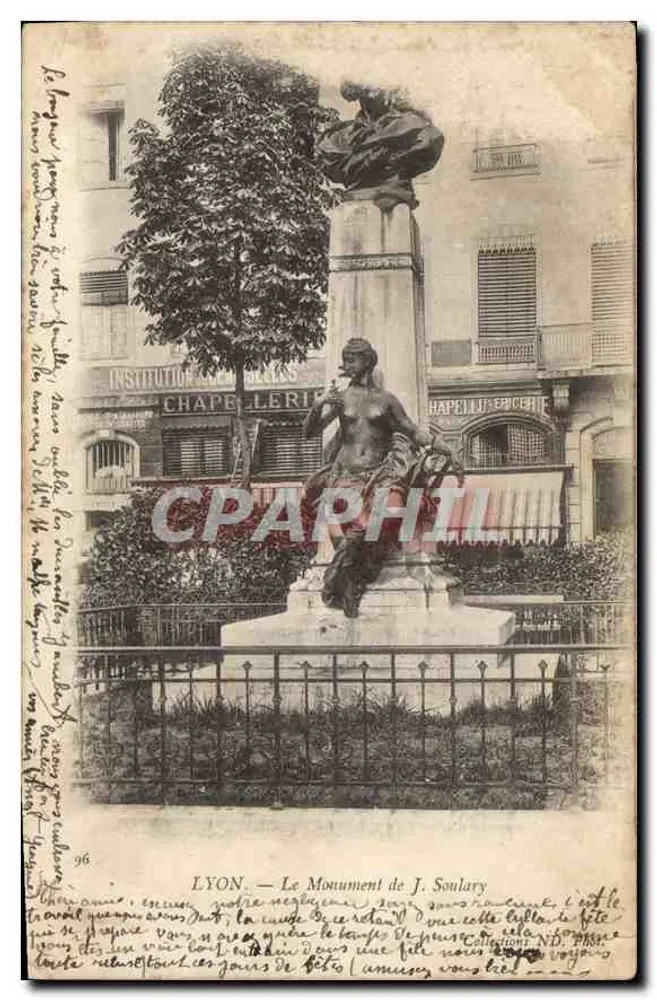 LYON — Het monument van J. Soulary — Éditeur : , n° 96 - Voorkant