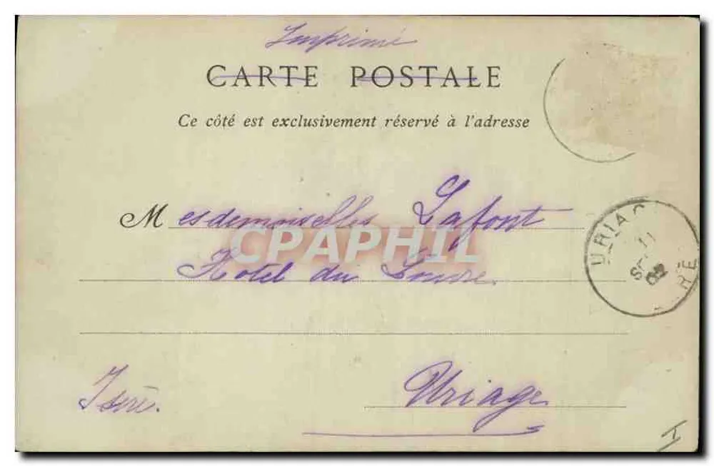 LYON — A Estátua de Ampère — Coleções ND° Fot. - Verso