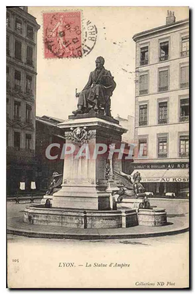LYON — A Estátua de Ampère — Coleções ND Fot - Frente