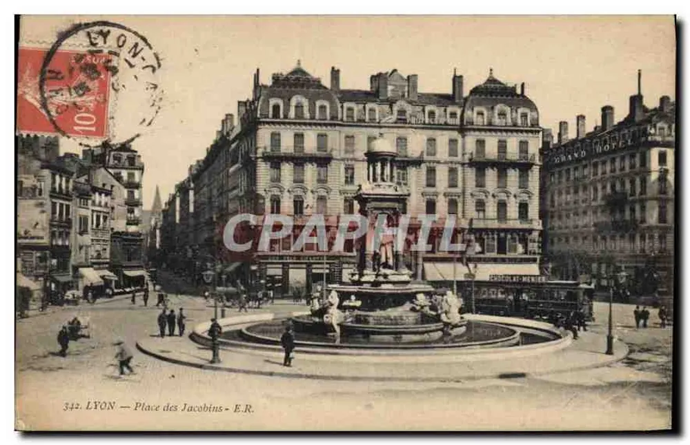 LYON — Place des Jacobins — E.R. n°342 - Frente