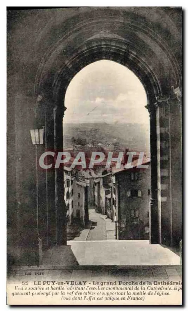 Le Puy-en-Velay — Der Große Portal der Kathedrale (Einzigartige Ansicht in Frankreich) — M. B. — n° 58 - Vorderseite