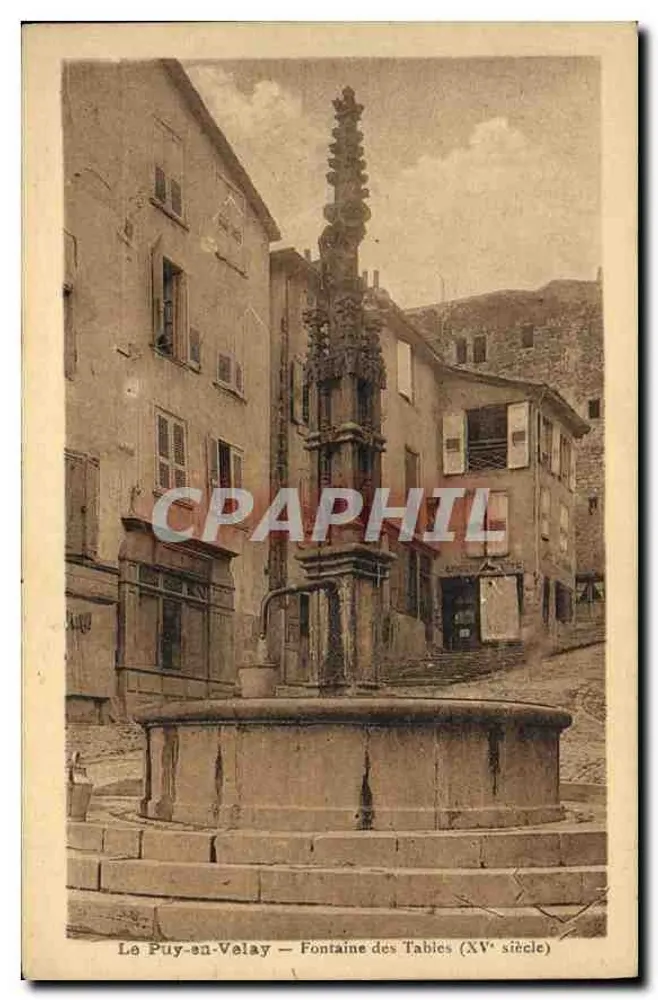 Le Puy-en-Velay — Fontäne der Tafeln (15. Jahrhundert) — Verlag Argra Toulouse - Vorderseite