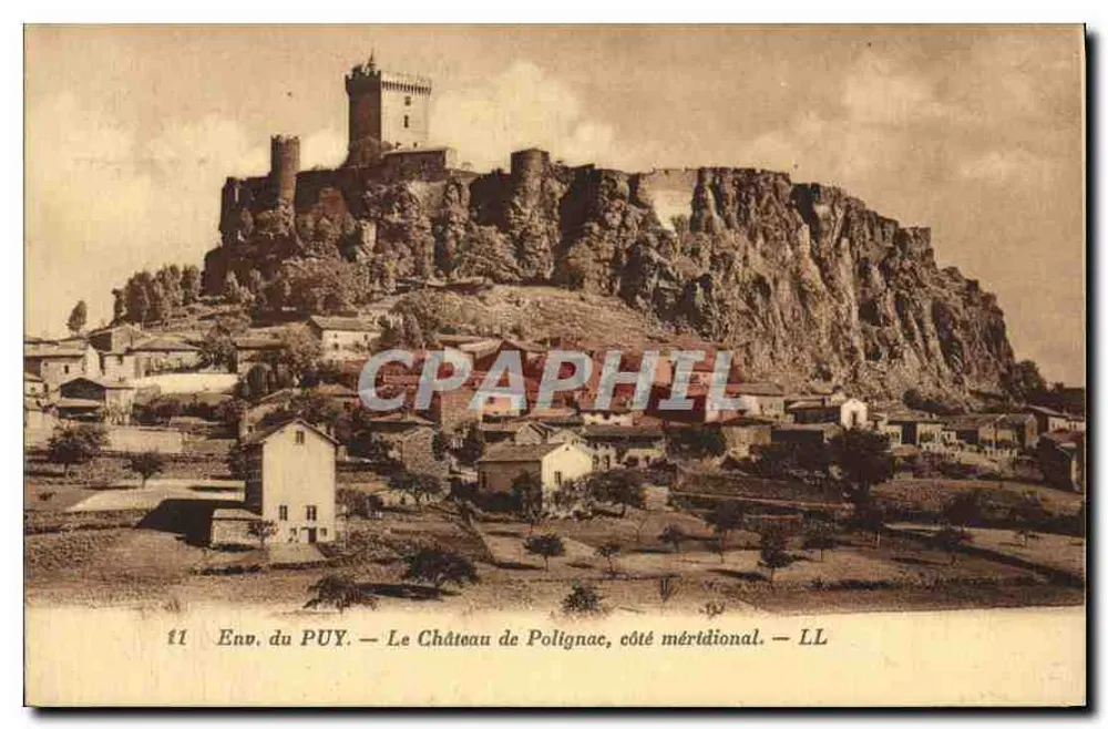 Ansicht des PUY — Schloss Polignac, südliche Seite — LL - Vorderseite