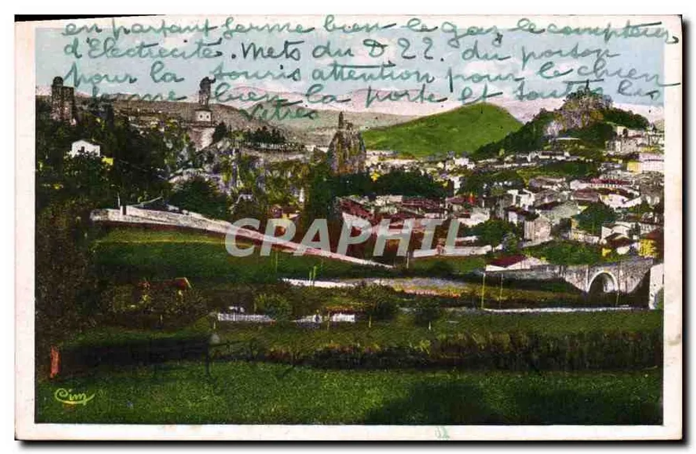 Le Puy-en-Velay — Vista Geral — Editor: Loja de Cartas Postais - Frente