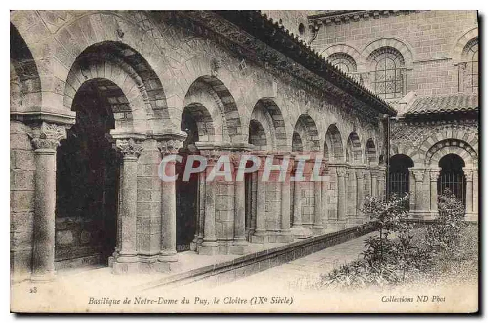 Basílica de Nossa Senhora do Puy, o Claustro (Século IX) — Coleções ND Phot - Frente