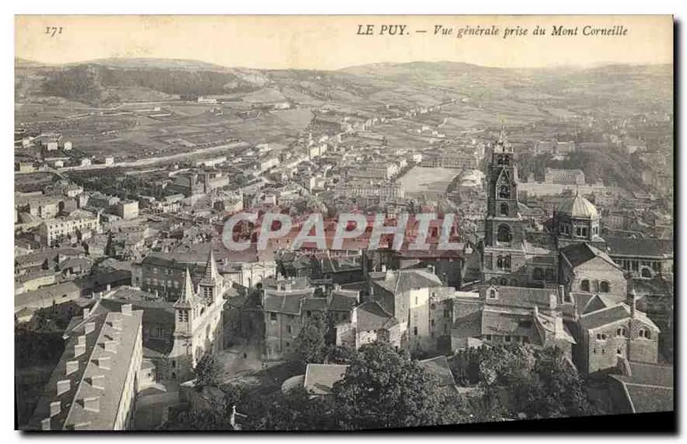 Le Puy — Allgemeiner Blick vom Mont Corneille — Verlag nicht sichtbar, Seriennummer 177 - Vorderseite