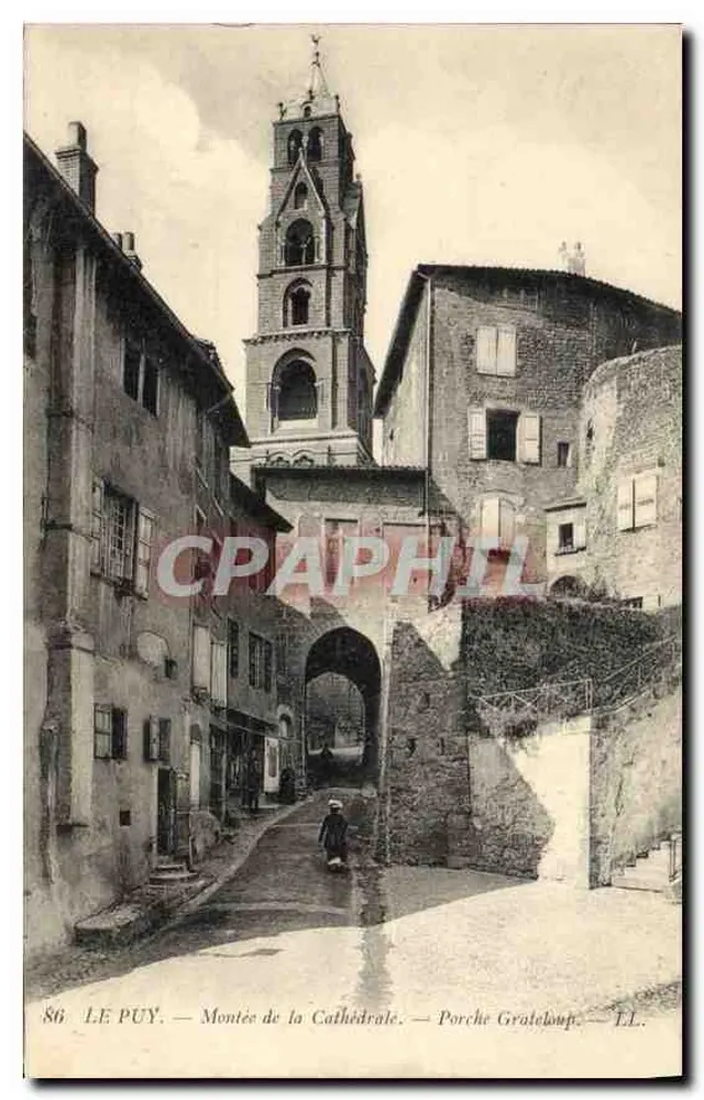 Le Puy — Aufstieg zur Kathedrale — Porche Grateloup — LL. — 86 - Vorderseite