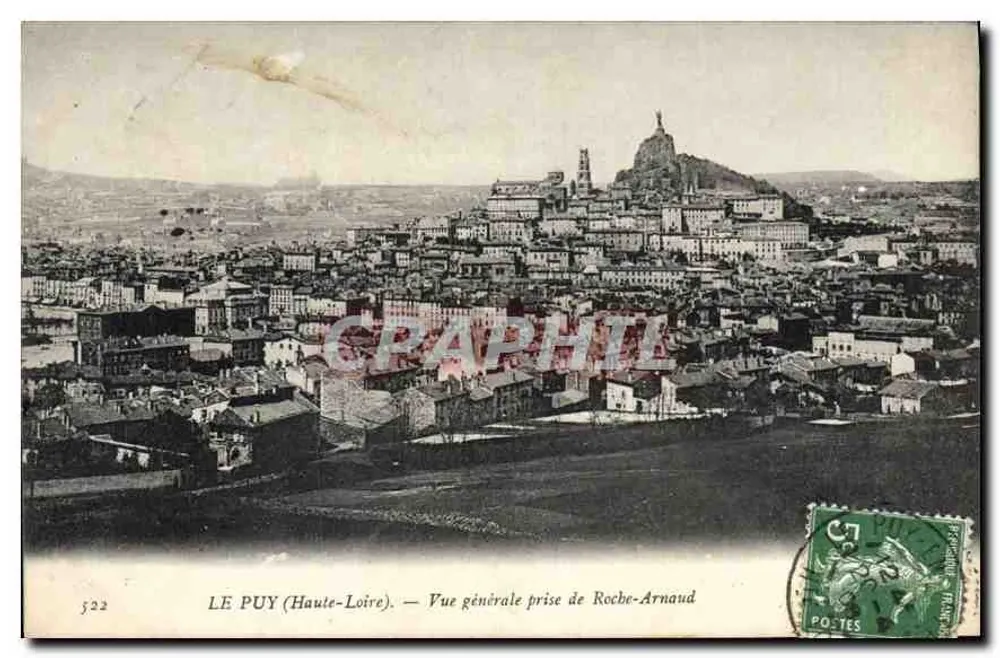 Le Puy (Haute-Loire) — Allgemeiner Blick von Roche-Arnaud — n° 522 - Vorderseite