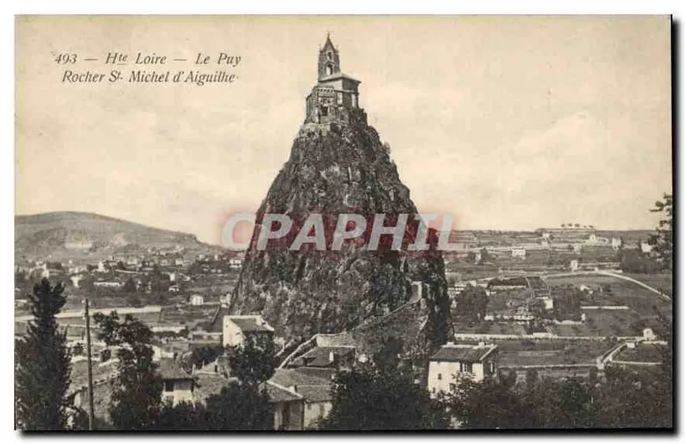 Der Saint-Michel-Felsen von Aiguilhe — Haute-Loire — unbekannter Verlag, Nr. 493 - Vorderseite