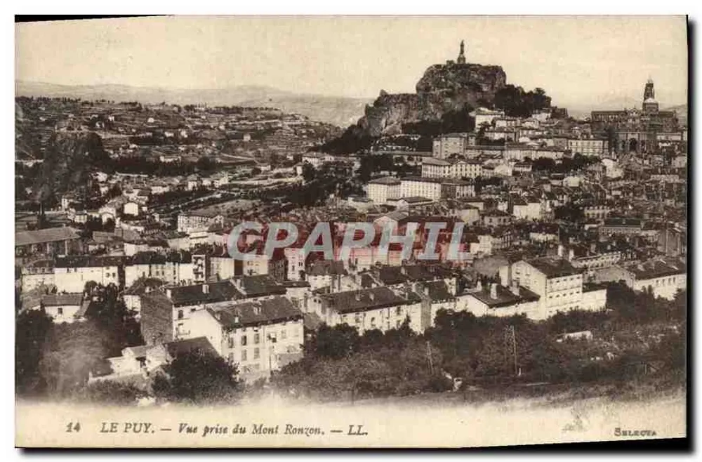 Le Puy — Ansicht von Mont Ronzon — Selecta, n°14 - Vorderseite