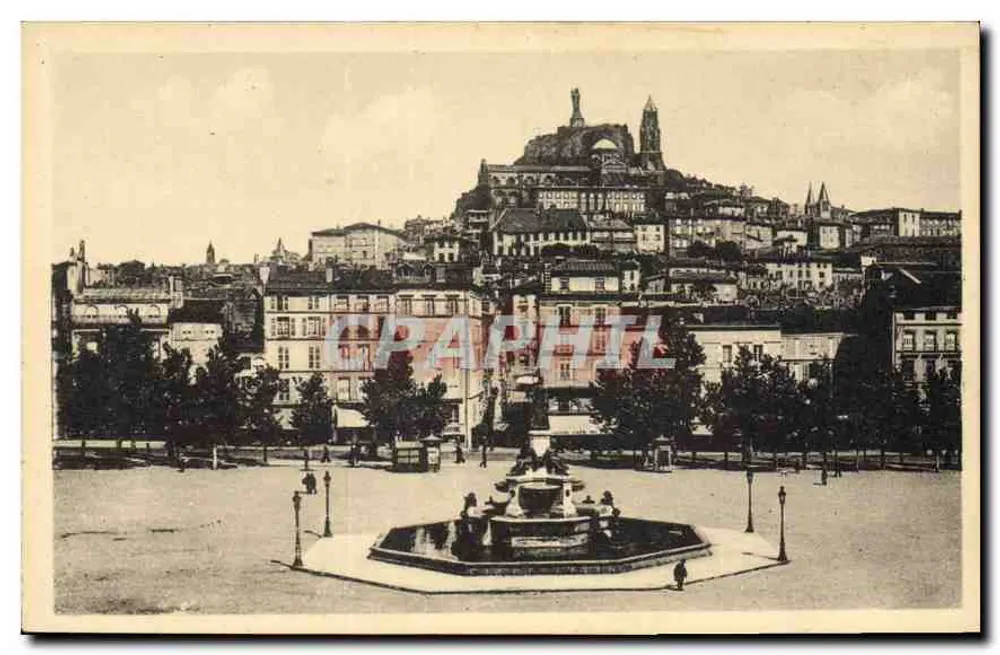 Place du Breuil — vista da cidade e do castelo — editor Lévy e Nébrouin, Paris - Frente
