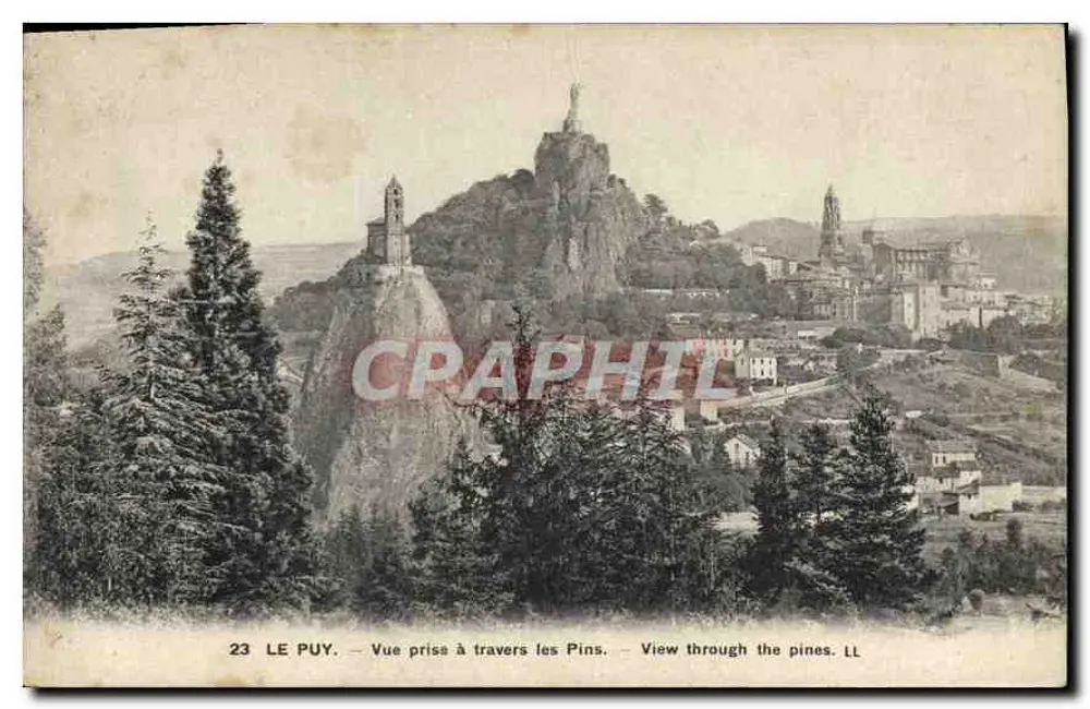 Le Puy — Ansicht durch die Kiefern — LL, n°23 - Vorderseite