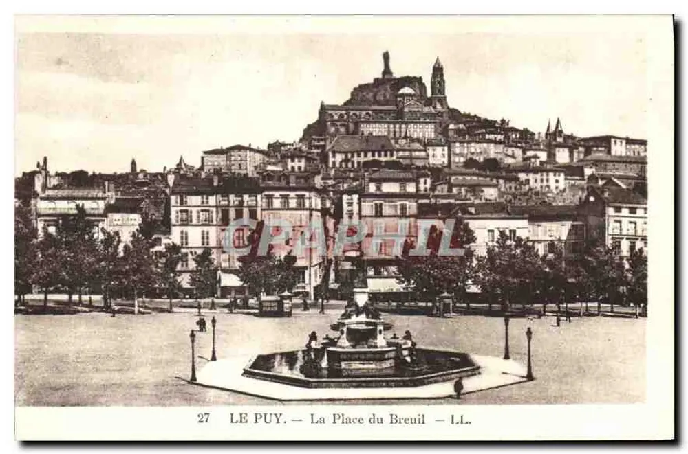 Le Puy — A Praça do Breuil — I.L.L. - Frente