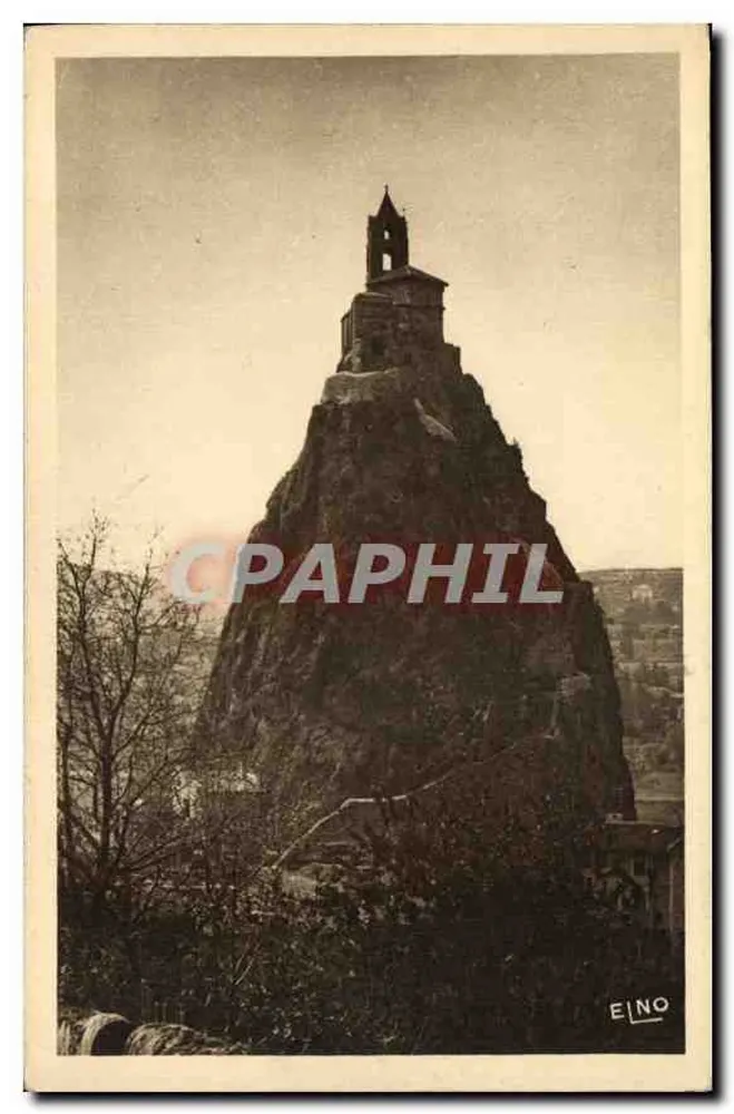Le Puy (Haute-Loire) — Der Rocher d'Aiguilhe — Ostrichtung — Kunstausgabe Léon Margerit - Vorderseite