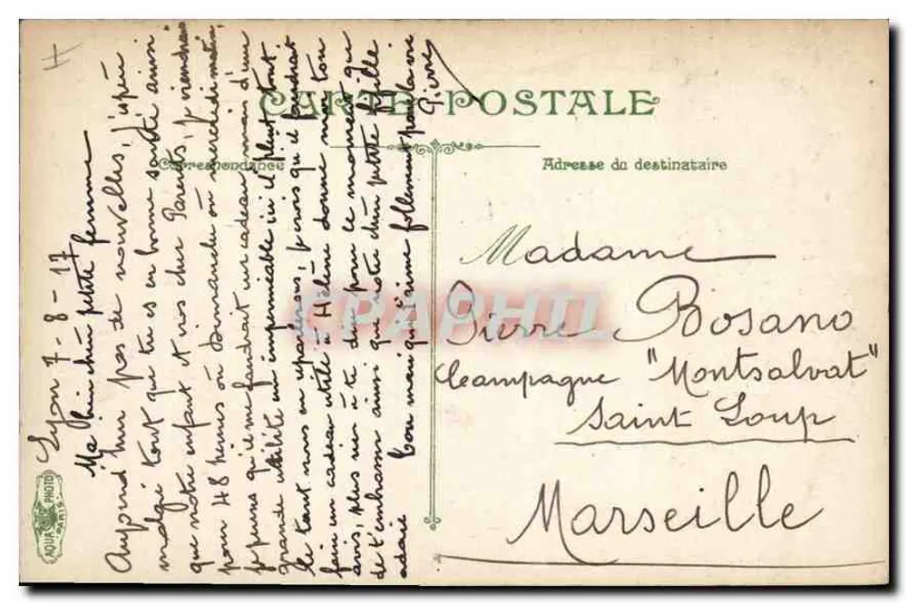 Lyon. La Bourse — vue de l'édifice et de la rue — éditeur LY 609 - Rewers