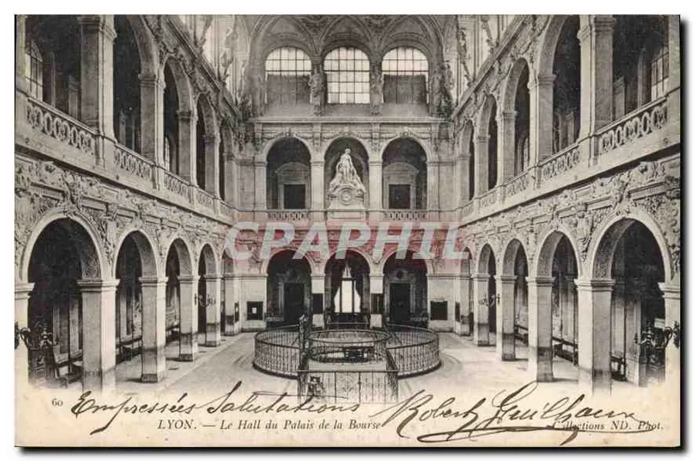 LYON — O Salão do Palácio da Bolsa — Robert Guillard, Coleções ND. Fot. - Frente