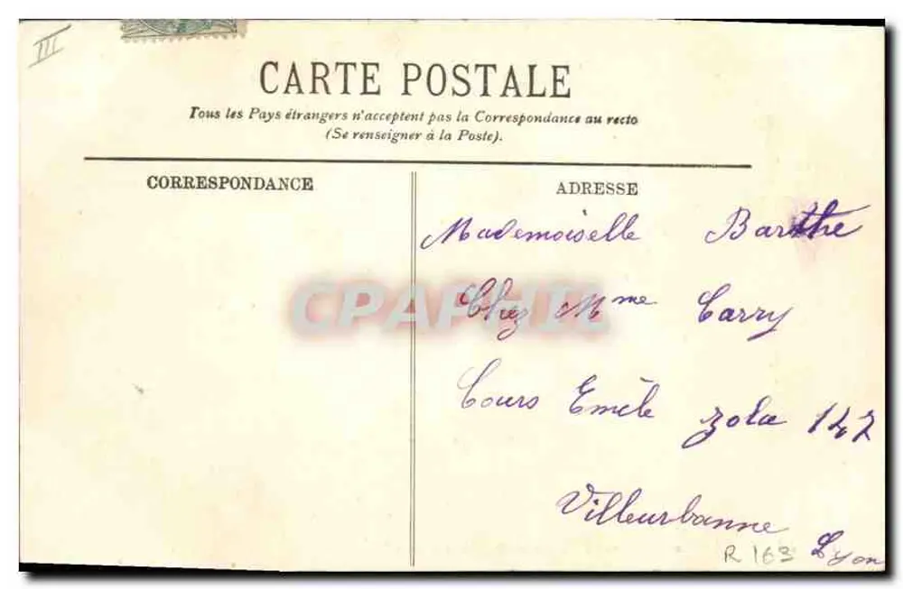 LYON — Place Bellecour zur Musikstunde — LL. n°140 - Rückseite