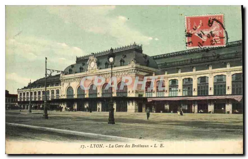LYON - A Estação dos Brotteaux - L. E. - Frente
