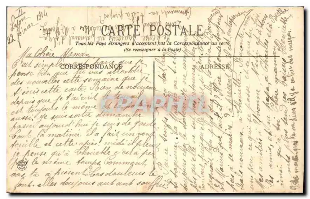 LYON - A Estação dos Brotteaux - L. E. - Verso