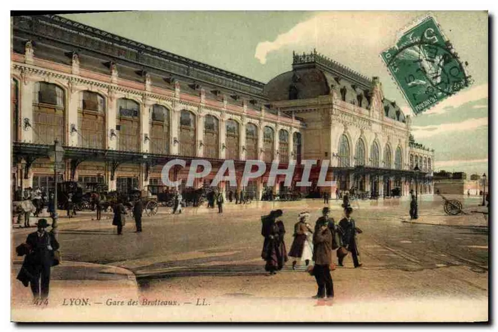 LYON — Estação dos Bratteaux — LL. — n° 474 - Frente