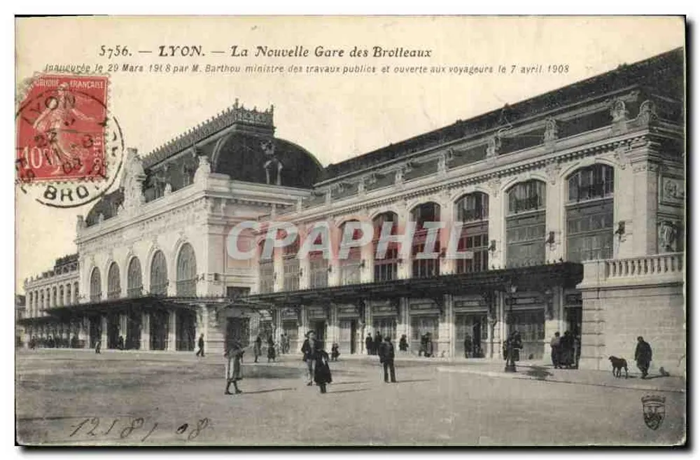 LYON — La Nouvelle Gare des Brotteaux — éditeur S756 - Vorderseite