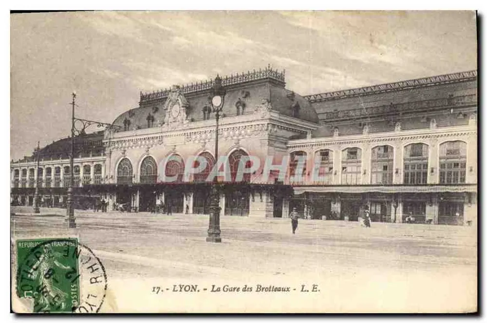 LYON - A Estação dos Brotteaux - L. E. - Frente