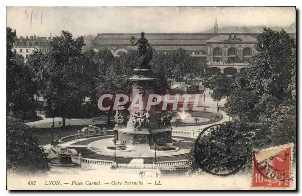 LYON — Praça Carnot — Estação Perrache — LL. — n° 497 - Frente
