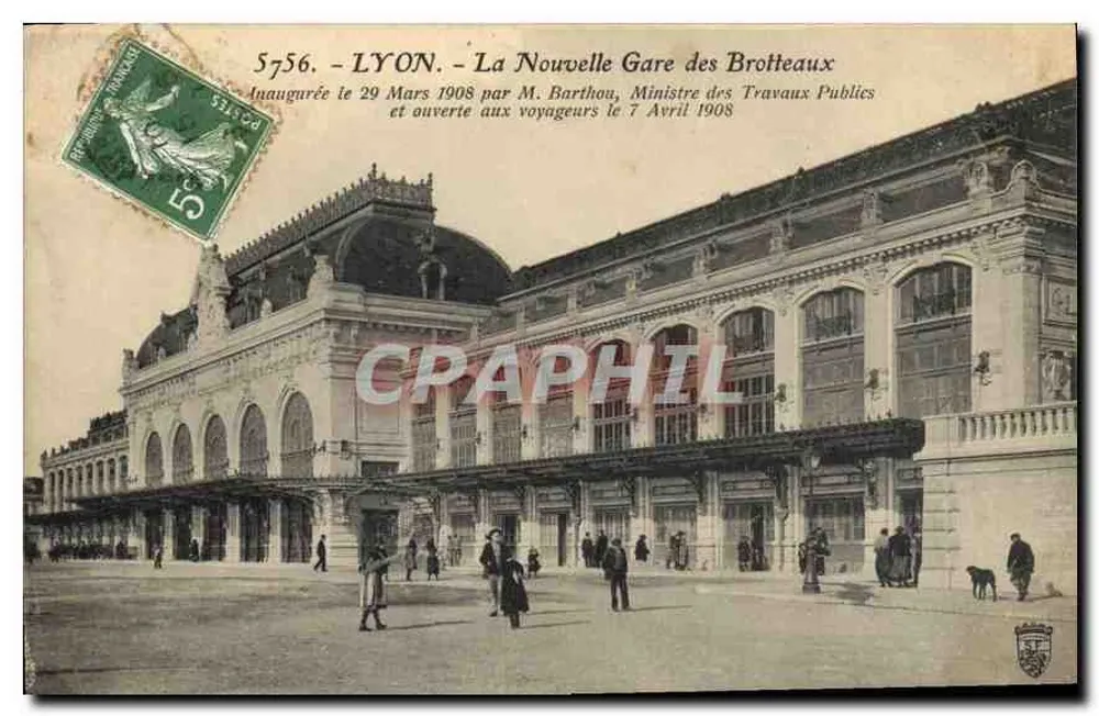 LYON - Die neue Brotteaux-Gare — anonymer Verleger, Nr. 5756 - Vorderseite