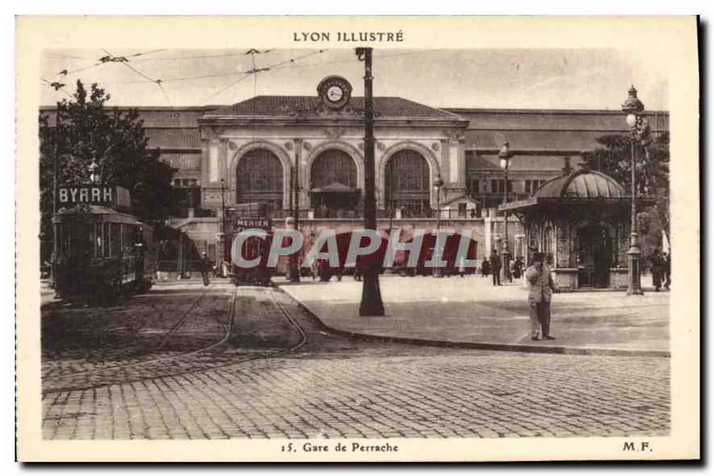 Estação de Perrache — Lyon — Lyon Illustré, n° 15 - Frente