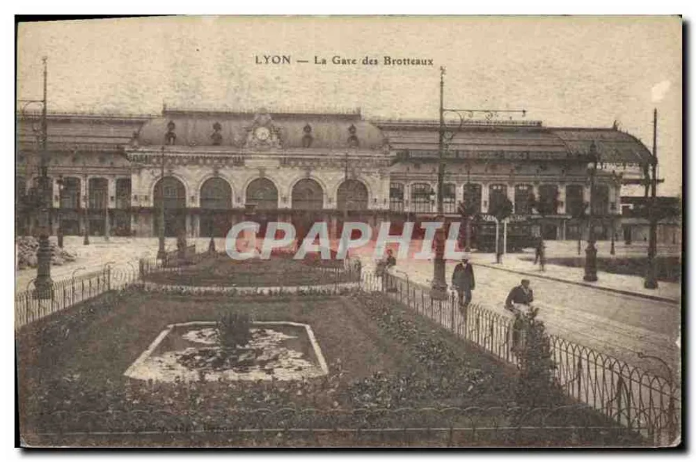 LYON — La Stazione dei Brotteaux — Editore non identificato - Recto