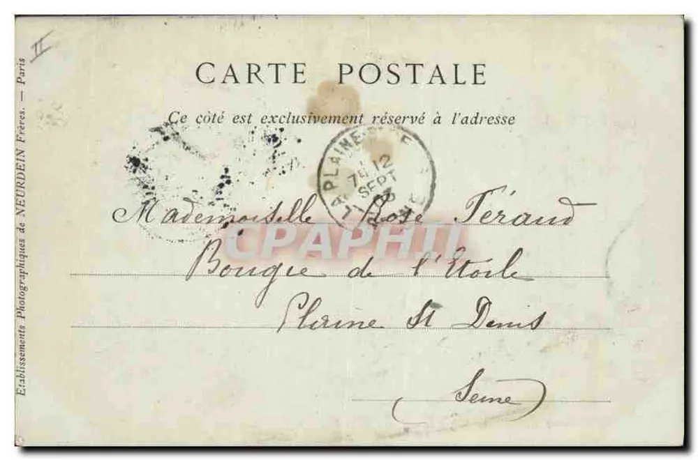 LYON — Das Palais de la Bouasse und die Place des Cordeliers — Collections ND Phot - Rückseite