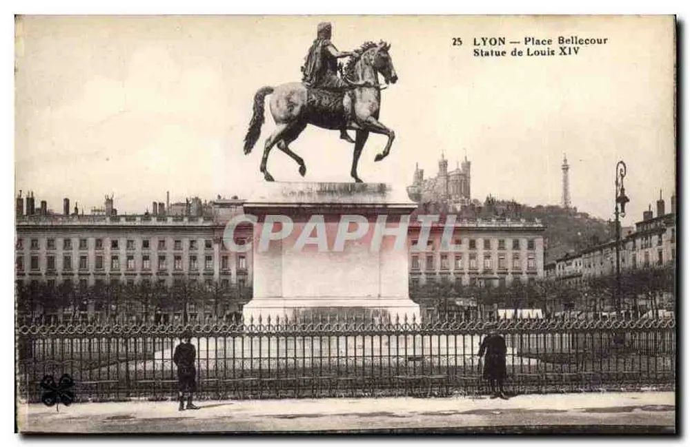 Lyon — Place Bellecour — Statue von Ludwig XIV - Vorderseite