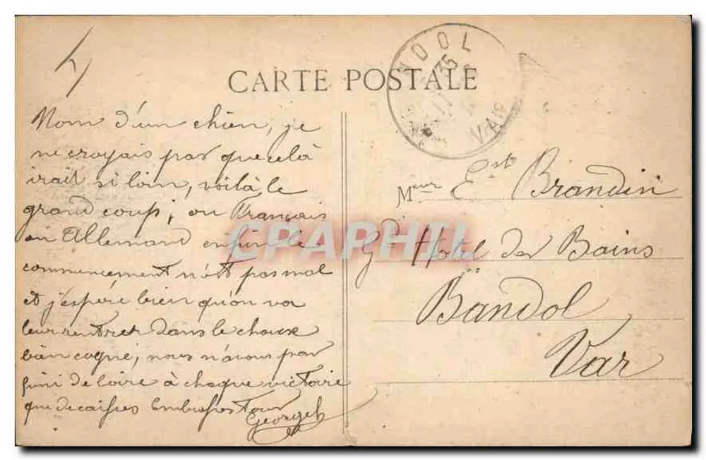 LYON — Estación de Pervache y Hotel Terminus - E.R. - Reverso