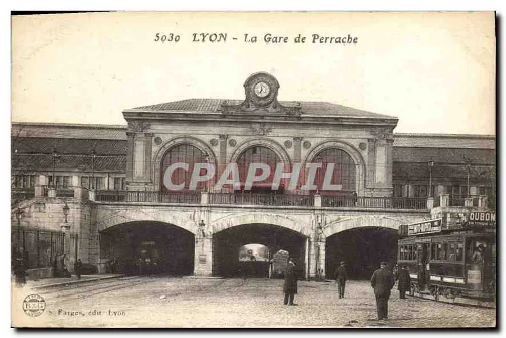LYON - A Estação de Perrache — editor Parges, n° 5030 - Frente
