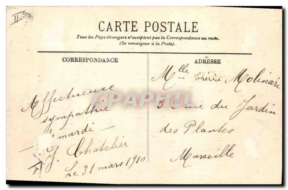 LYON — Estação dos Brotteaux — LL. — n° 475 - Verso