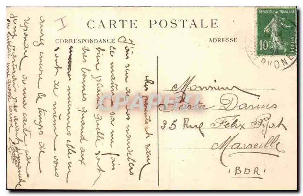 LYON — Estação de Perrache — M.F. - Verso
