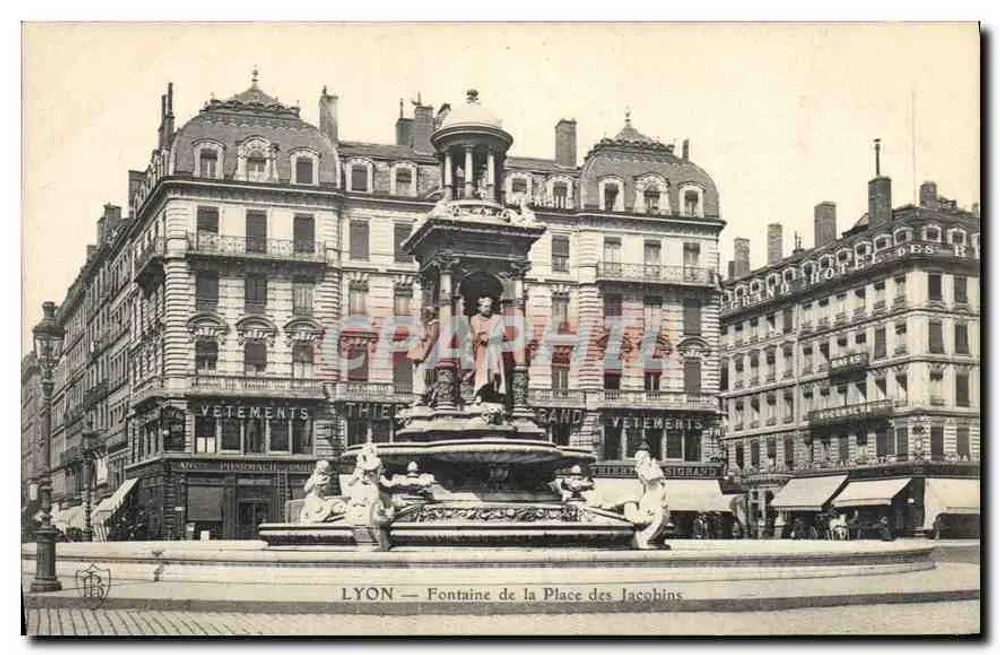 LYON — Fontaine de la Place des Jacobins — éditeur non visible - Recto