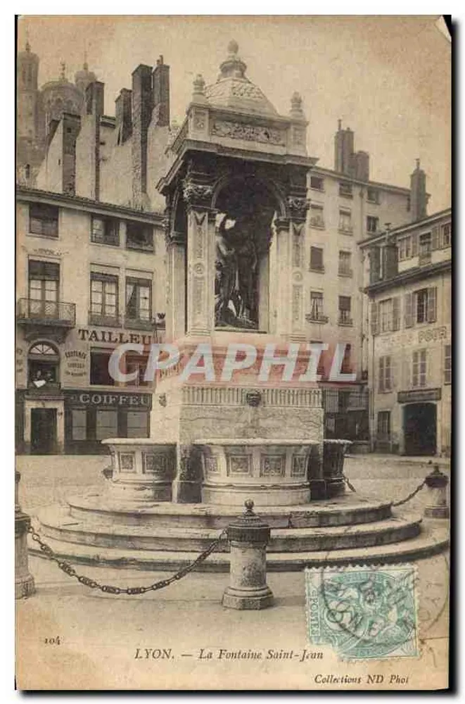 LYON — A Fonte Saint-Jean — Coleções ND Phoi n°104 - Frente