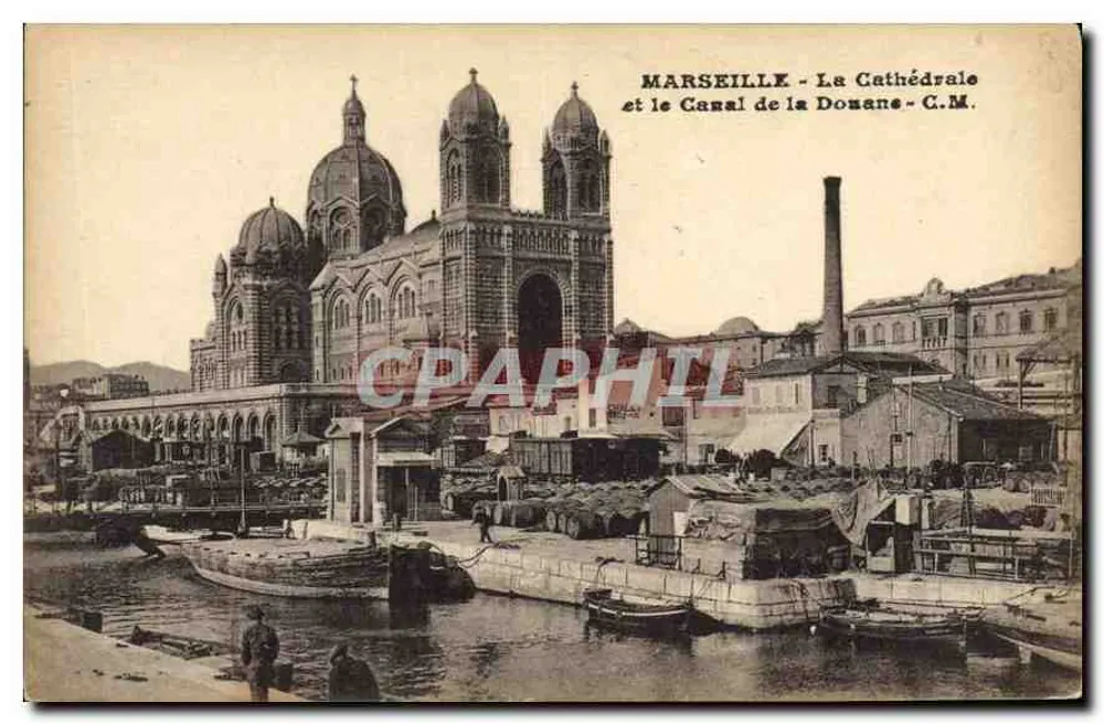 Marseille - Die Kathedrale und der Kanal der Donane - C.M. - Vorderseite